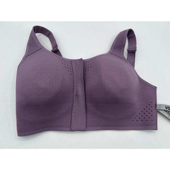 Victoria's Secret 34DD Featherweight Max Wireless Sport Bra Purple tiny flaw NWT - Picture 9 of 12